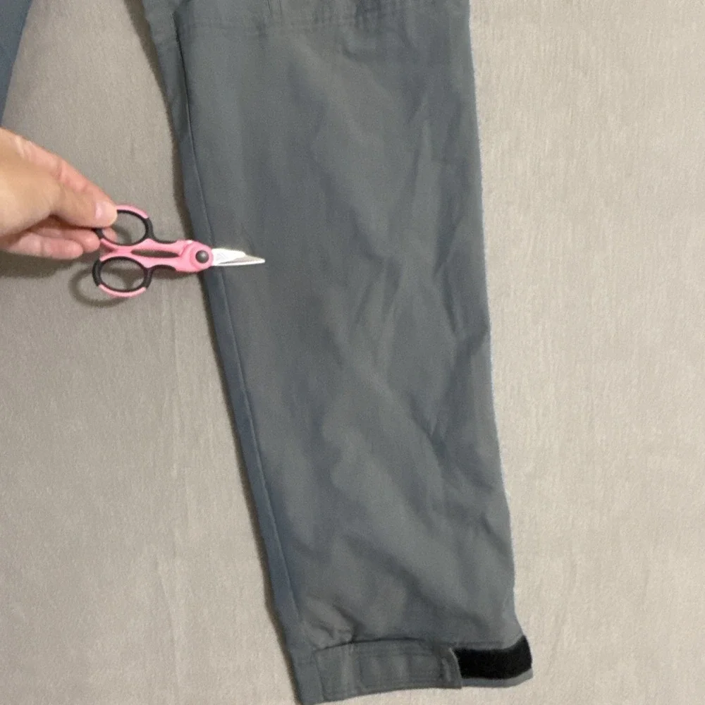 Vintage Pants Mens Large Cargo‎ Combat Nylon IRIDESCENT Zip Pockets Y2K Rave
